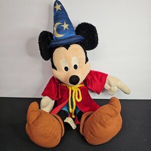 Disneyland Sorcerer Mickey Mouse Plush 21" Disney Stuffed Animal